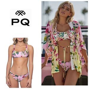 New. PQ seamless reversible floral bikini. Large. Retails $172